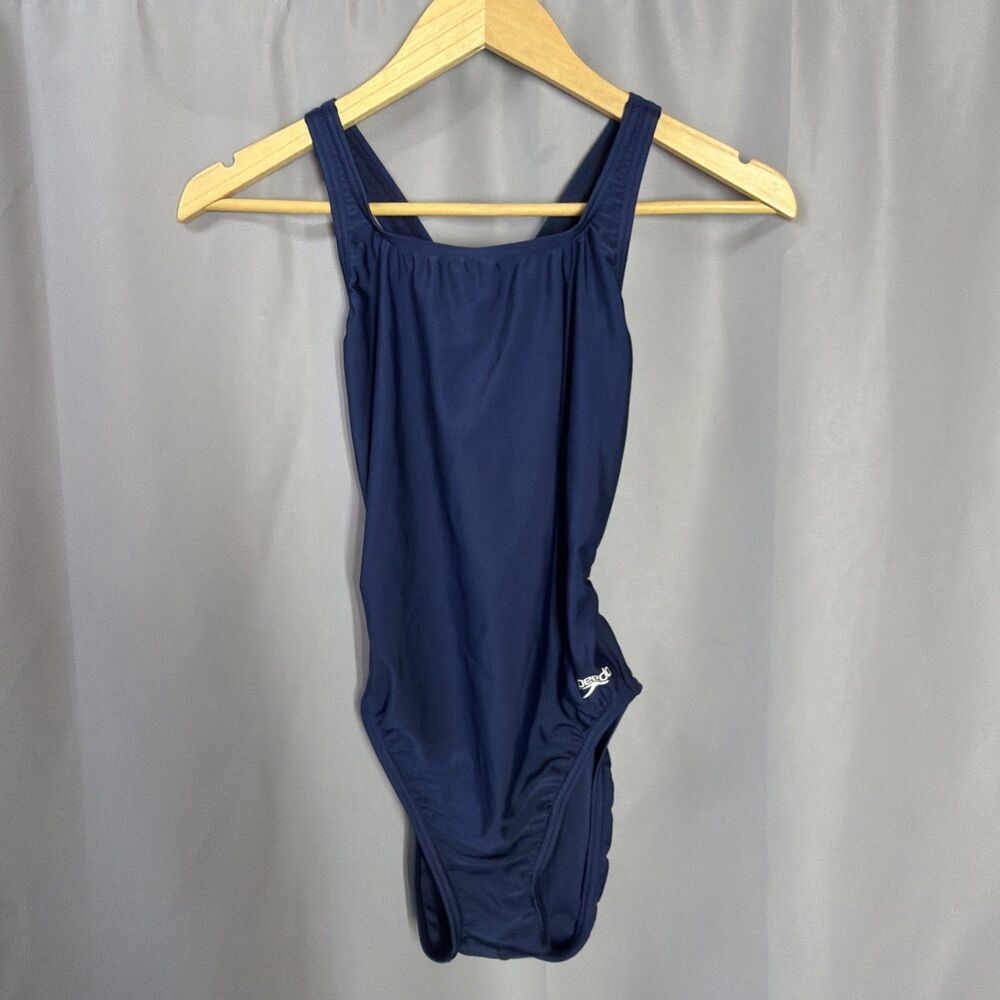 SPEEDO 1 Pc Swimsuit Flyback Blue ~ 10 / 36 PRO LT Pool Competition Diving